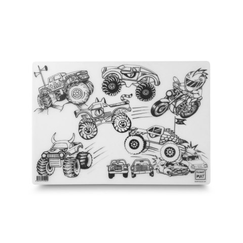 Podkład na biurko FUNNY MAT TRANSPARENT MONSTER SFU 1042 polipropylen PP [mm:] 335x480 Strigo (8681379310420)