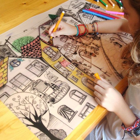 Podkład na biurko FUNNY MAT TRANSPARENT ULICA sfu1003 polipropylen PP [mm:] 680x480 Strigo (8681379310031)