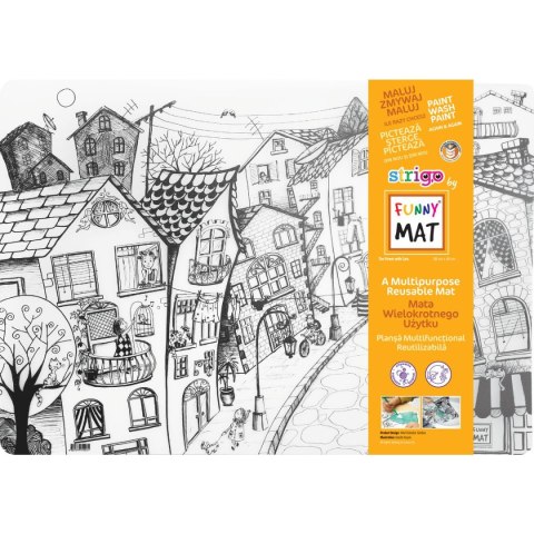 Podkład na biurko FUNNY MAT TRANSPARENT ULICA sfu1003 polipropylen PP [mm:] 680x480 Strigo (8681379310031)