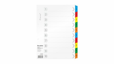 Przekładka numeryczna 116 A4 biała 170g 10k 1-10 Tryton Bis (TRY-04-02)