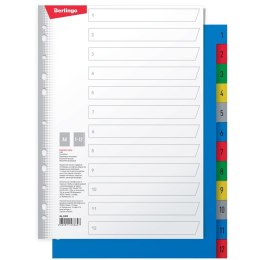 Przekładka numeryczna A4 120g 1-12 Berlingo (4620011436627)