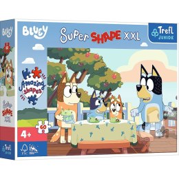 Puzzle Bluey I Przyjeciele Super Shape Zimowe zabawy Treflików 60 el. Trefl (50040)