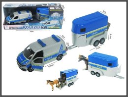 Samochód policyjny Volkswagen T6.1(2019) z przyczepą do transportu koni 28cm Hipo (520359)