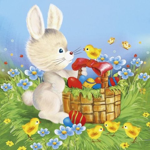 Serwetki Wielkanoc mix bibuła [mm:] 330x330 Pol-mak (SL WL)
