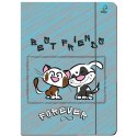 Teczka kartonowa na gumkę A4 Best Friends Forever zwierzaki mix A4 mix Ev-corp (TA4BFF2)