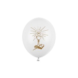 Balon gumowy 50 szt biały perłowy Partydeco (SB12P-109Z-008)