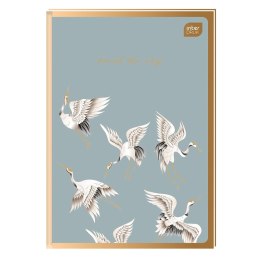 Brulion Satin Gold A6 96k. 70g krata Interdruk (BRA6#MSG)