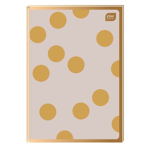 Brulion Satin Gold A6 96k. 70g krata Interdruk (BRA6#MSG)