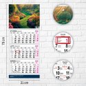 Kalendarz ścienny PREMIUM trójdzielny A4 Press (OGRÓD)
