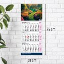 Kalendarz ścienny PREMIUM trójdzielny A4 Press (OGRÓD)