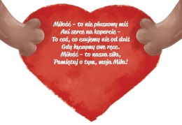 Kartka składana Karnet B6 Walentynki MISIEK B6 Henry (5905701487516)