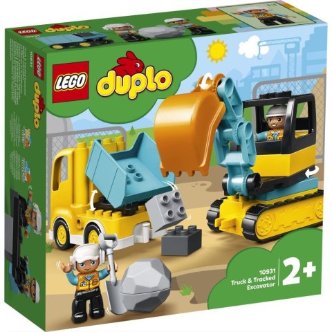Klocki konstrukcyjne Duplo ciężarówka i koparka gąsienicowa Lego (10931) Klocki konstrukcyjne Duplo ciężarówka i koparka gąsienicowa Lego (10931)