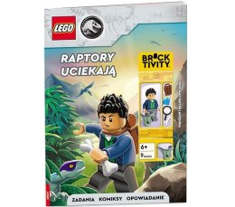Książeczka edukacyjna LEGO® Jurassic World™. Raptory uciekają Ameet (LNC 6207)