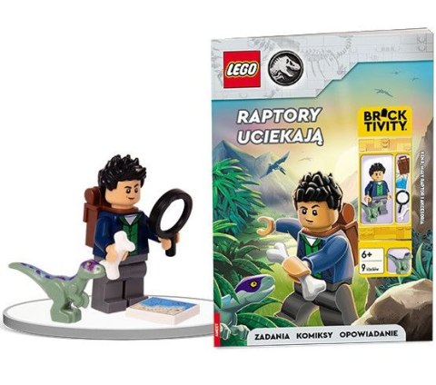 Książeczka edukacyjna LEGO® Jurassic World™. Raptory uciekają Ameet (LNC 6207)