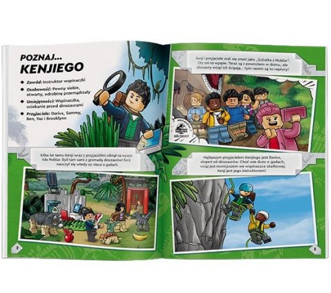 Książeczka edukacyjna LEGO® Jurassic World™. Raptory uciekają Ameet (LNC 6207)