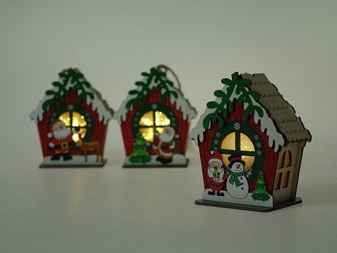 Lampki świąteczne domek Led 9,5cm Adar (579927) Lampki świąteczne domek Led 9,5cm Adar (579927)