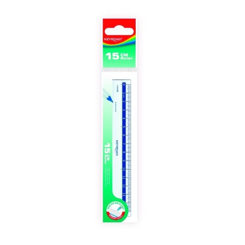 Linijka plastikowa 15cm Keyroad (KR971607) Linijka plastikowa 15cm Keyroad (KR971607)