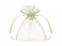 Organza Woreczki z organzy, kremowy, 10cm Partydeco (WRG5-079-10)