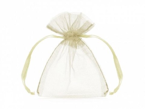Organza Woreczki z organzy, kremowy, 10cm Partydeco (WRG5-079-10) Organza Woreczki z organzy, kremowy, 10cm Partydeco (WRG5-079-10)