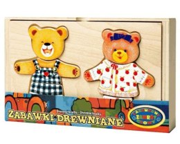 Układanka drewniana dwa misie Dromader (130-00200)