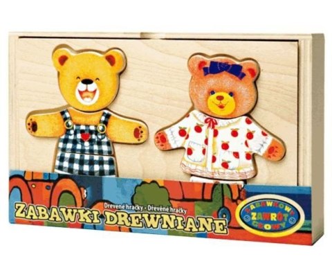 Układanka drewniana dwa misie Dromader (130-00200)