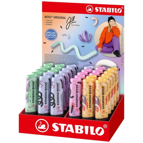 Zakreślacz BOSS by Ju Schnee 30sztuk wkład mix 2,0-5,0mm Stabilo (70/30-1-101)