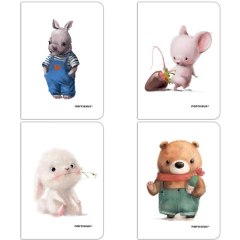 Zeszyt cute PP A4 32k. 80g linia kolor Narcissus