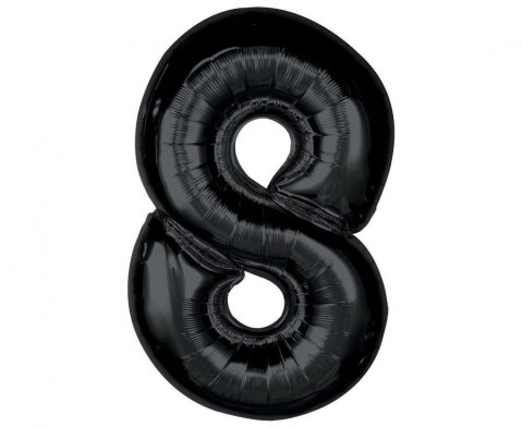 Balon foliowy Smart, cyfra 8 czarna, 92 cm Godan (CH-S9C8) Balon foliowy Smart, cyfra 8 czarna, 92 cm Godan (CH-S9C8)