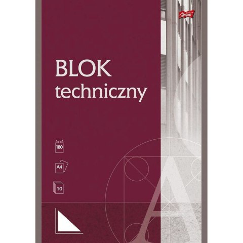 Blok techniczny A4 A4 biały 200g 10k St.Majewski Blok techniczny A4 A4 biały 200g 10k St.Majewski