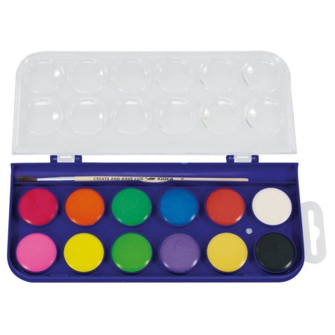 Farby akwarelowe KIDART 12 kolor. Kidea (FA12KKA) Farby akwarelowe KIDART 12 kolor. Kidea (FA12KKA)