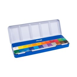 Farby akwarelowe metalowa kasetka, w kostkach 24 kolor. Milan (05B1624)