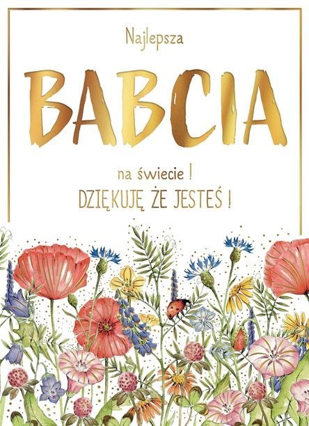 Kartka składana Karnet B6 BiDZ ŁAKA BABCIA B6 Henry (5905701487615) Kartka składana Karnet B6 BiDZ ŁAKA BABCIA B6 Henry (5905701487615)