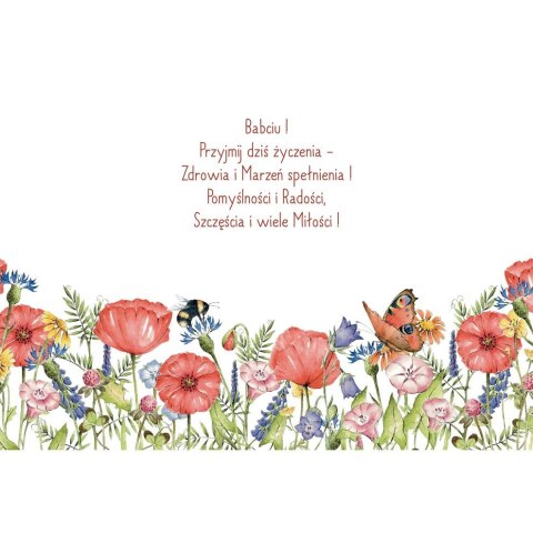 Kartka składana Karnet B6 BiDZ ŁAKA BABCIA B6 Henry (5905701487615) Kartka składana Karnet B6 BiDZ ŁAKA BABCIA B6 Henry (5905701487615)