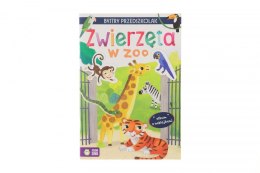 Książeczka edukacyjna Bystry maluszek.Album z naklejkami. Zwierxęta w Zoo Zielona Sowa