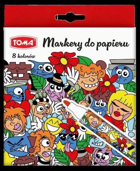 Marker do papieru do papieru wkład mix 1,5mm Toma