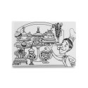 Podkład na biurko FUNNY MAT TRANSPARENT CUKIERNIA sfu1061 polipropylen PP [mm:] 335x480 Strigo (8681379310611)