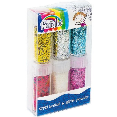 Brokat kolor: mix 6 kolor. Fiorello (GR-B10 B6)