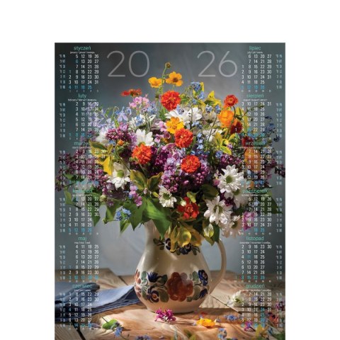Kalendarz ścienny BUKIETY plakatowe 670mm x 988mm Telegraph (16)