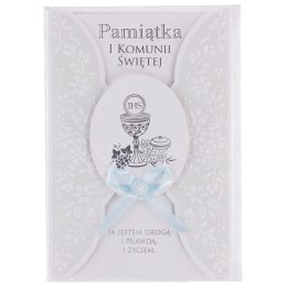 Kartka składana laurka B6 exclusive satyna komunia B6 (5902221807909)