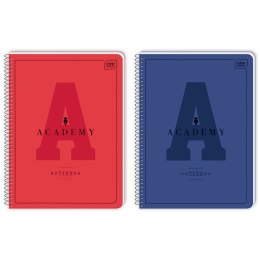 Kołozeszyt (kołonotatnik) Academy Hybrid A4+ 80k. 90g linia Interdruk