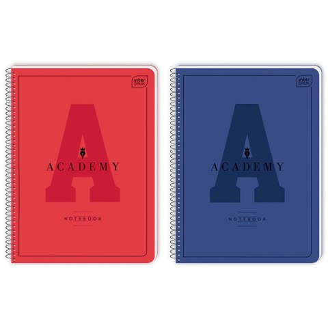 Kołozeszyt (kołonotatnik) Academy Hybrid A4+ 80k. 90g linia Interdruk