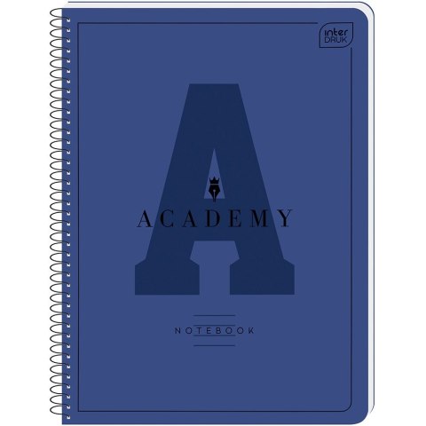 Kołozeszyt (kołonotatnik) Academy Hybrid A4+ 80k. 90g linia Interdruk