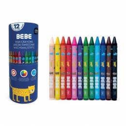 Kredki świecowe 12 kol. Interdruk (okrągły profil)