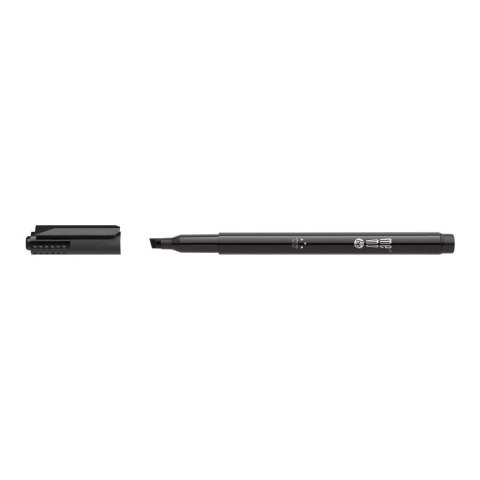 Marker permanentny czarny czarny 1-3mm fibrowa końcówka Memobe (MM253-02) Marker permanentny czarny czarny 1-3mm fibrowa końcówka Memobe (MM253-02)