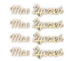 Ozdoba świąteczna drewniana napis Moc Życzeń Galeria Papieru (253016)