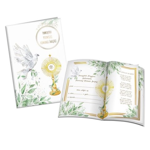 Pamiątka z komunii świętej Komunia A5 Gołąb Hostia Henry (9788396980939) Pamiątka z komunii świętej Komunia A5 Gołąb Hostia Henry (9788396980939)
