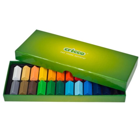 Pastele suche kwadratowe, 24 kolory 24 kol. Cricco (CR491K24) Pastele suche kwadratowe, 24 kolory 24 kol. Cricco (CR491K24)