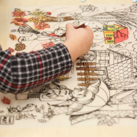 Podkład na biurko FUNNY MAT white JESIEŃ sfu1068 biały polipropylen PP [mm:] 335x480 Strigo (8681379310680)