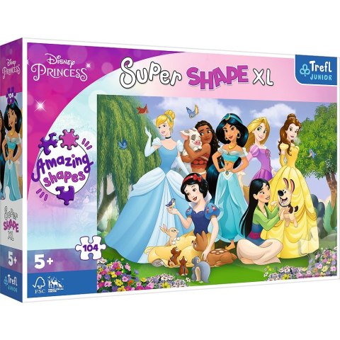 Puzzle Disney Princess XL Księżniczki w ogrodzie 104 el. Trefl (50019)