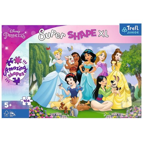 Puzzle Disney Princess XL Księżniczki w ogrodzie 104 el. Trefl (50019)